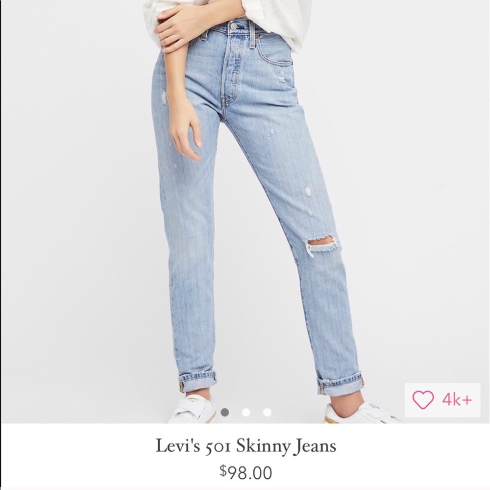 Levi’s 501 skinny jeans